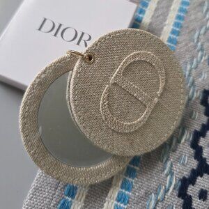Christian Dior Compact Mirror – Beige Fabric Cover – GWP – Box Included